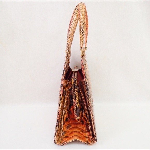 SOLD | Vintage 90’s FENDI Orange Python Handbag - Picture 3 of 8